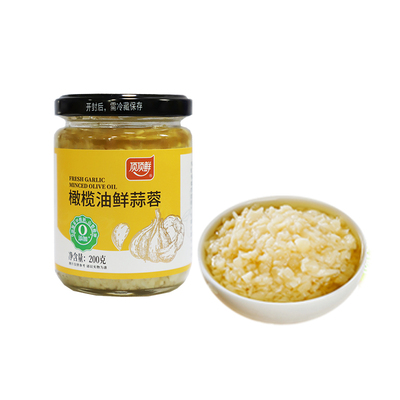 顶顶鲜橄榄油蒜蓉酱烧烤生蚝原味0添加防腐剂新鲜大蒜无苦涩