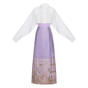 花朝记|花花优选|精卫填海|汉服|织金织银马面裙圆领衫汉元素