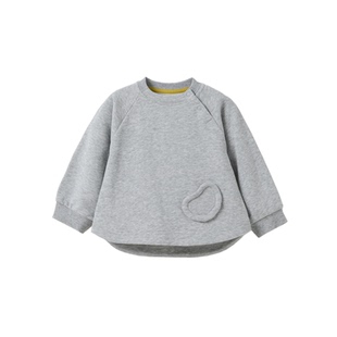 【糯米棉】papa爬爬春季宝宝卫衣新品男女宝休闲宽松纯色长袖上衣