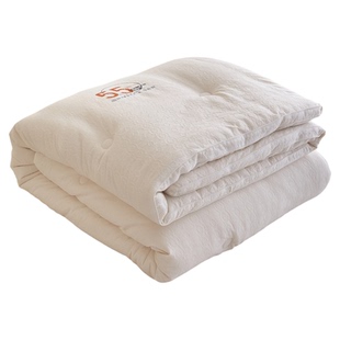 A类李官奇55%大豆被全棉加厚保暖冬被拉链款子母被芯春秋四季被子