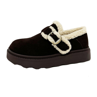 COMELY康莉2025冬专柜同款复古圆头加绒保暖一脚蹬雪地靴KAJ58802