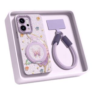 蝴蝶适用oppoReno15手机壳Reno15pro硅胶OPPOreno14新款14pro女款13自带支架12磁吸10proplus手绳9高级感11软