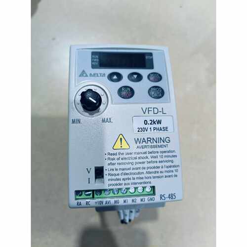 询价下单台达变频器VFD002L21A，0.2kW带RS-485接口