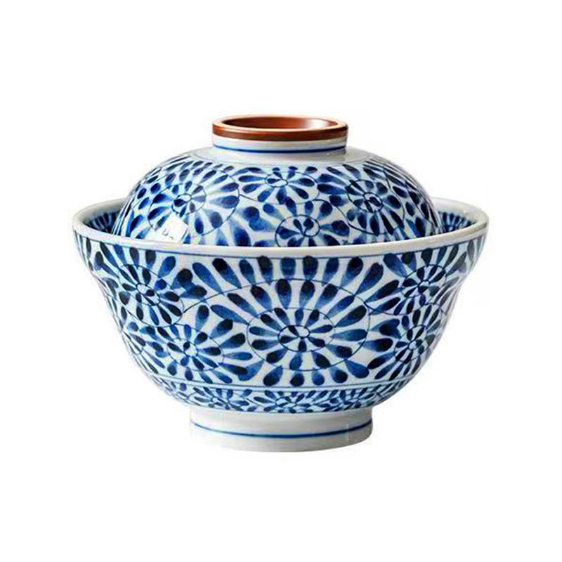 蓝凛堂青花瓷釉下彩家用唐草餐具