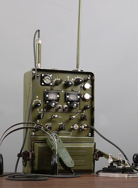 复古老式电报机模型 民国风铁质桌面摆件 怀旧发报机装饰品