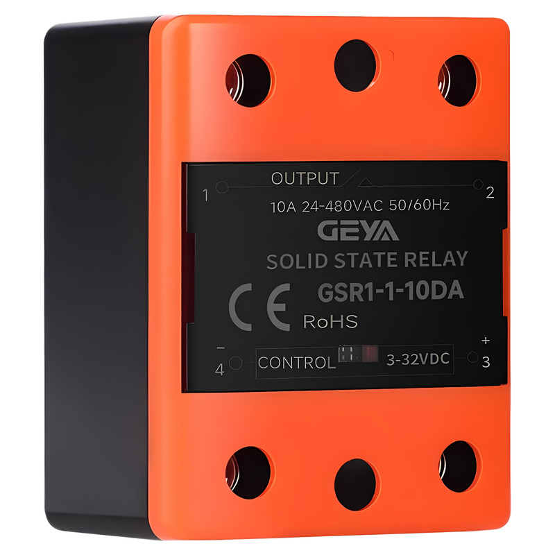 GEYA SSR 单相固态继电器 GSR1-25A40A100A直流交流工业控制220V