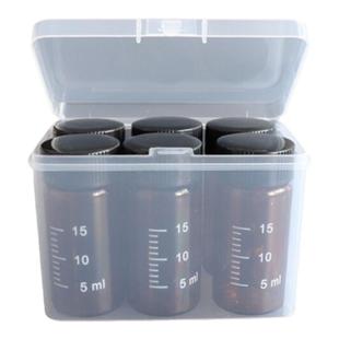 密封药瓶防潮液体粉末中药分装药小盒子透明玻璃空瓶刻度家用收纳