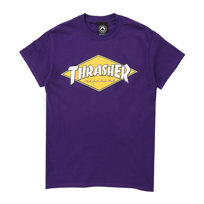 潮印花圆领宽松短袖t恤现货