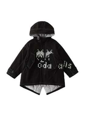 oddtails男童冬季保暖棉服风衣
