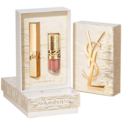 【圣诞礼物】YSL圣罗兰限定口红套装 唇膏唇釉化妆品彩妆礼盒女生