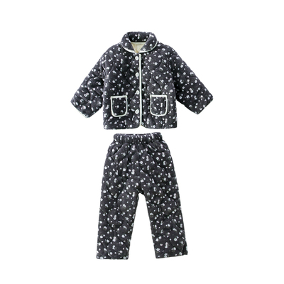 女童珊瑚绒加绒加厚家居服套装