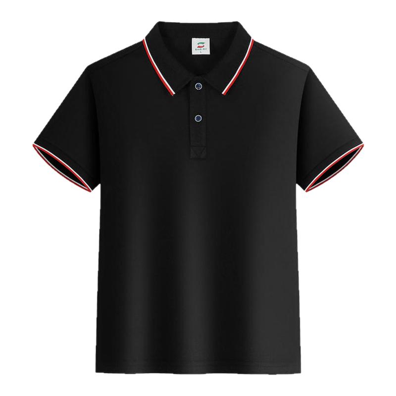 夏季翻领短袖工作服T恤
