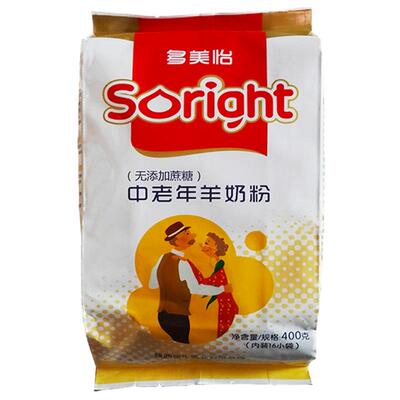 多美怡羊奶粉中老年无蔗糖羊奶粉