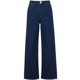 CALVINLUO 蓝色高腰直筒牛仔裤 经典系列 贺聪同款 006