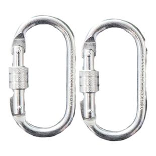 弹簧O型自动锁攀岩主锁安全钩D登山扣主锁快挂扣专业速降探洞装备