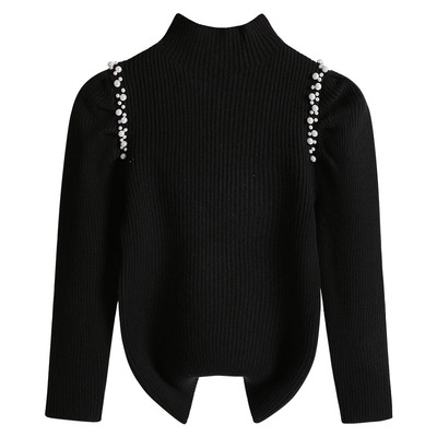 果拉拉女童秋冬套头内搭针织衫