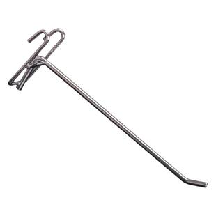 超市货架挂钩铁网片网格墙上饰品展示架侧网架挂网架电镀双线挂钩