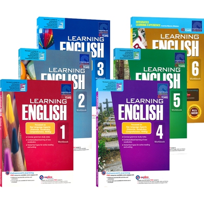 SAP 新加坡英语练习册 Learning English Workbook 小学1-6年级 英语词汇语法 阅读理解 写作教辅 综合能力训练 学习系列 英文原版