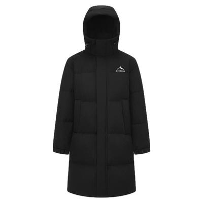 波司登2025新款冬季户外情侣时尚运动中长款连帽保暖外套羽绒服女