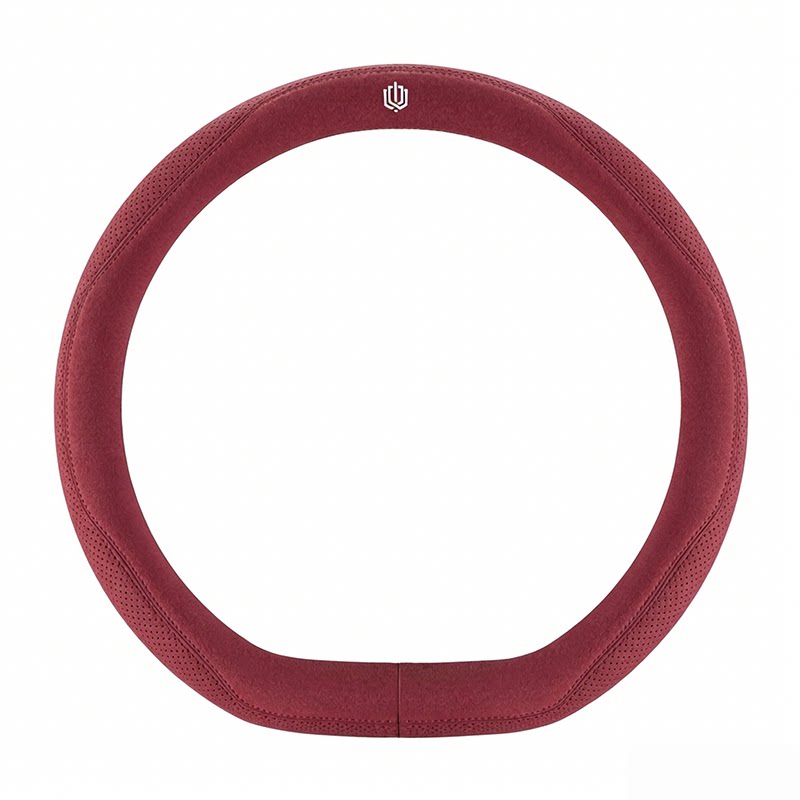 翻毛皮四季方向盘套冲孔透气