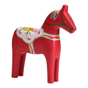 圣斐罗北欧风极简风木马摇马雕刻家居装饰摆件木质工艺品彩绘
