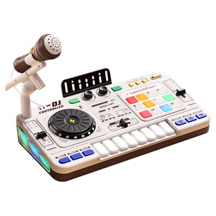 儿童DJ打碟机一体机音乐玩具电子琴乐器dj台电音女孩男孩生日礼物