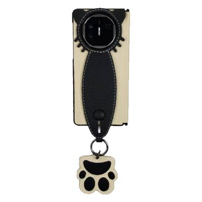 华为matex6手机壳真皮腕带支架