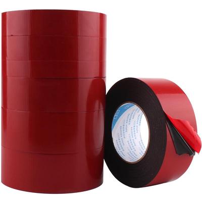 黑色海绵泡棉缓冲红膜双面胶带