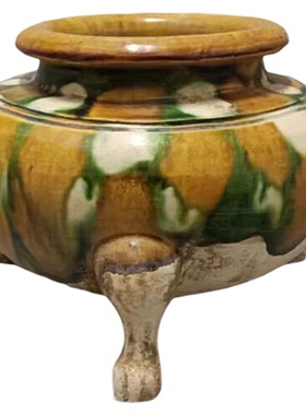 装饰摆件陶鼎艺术品古典酒店陶器