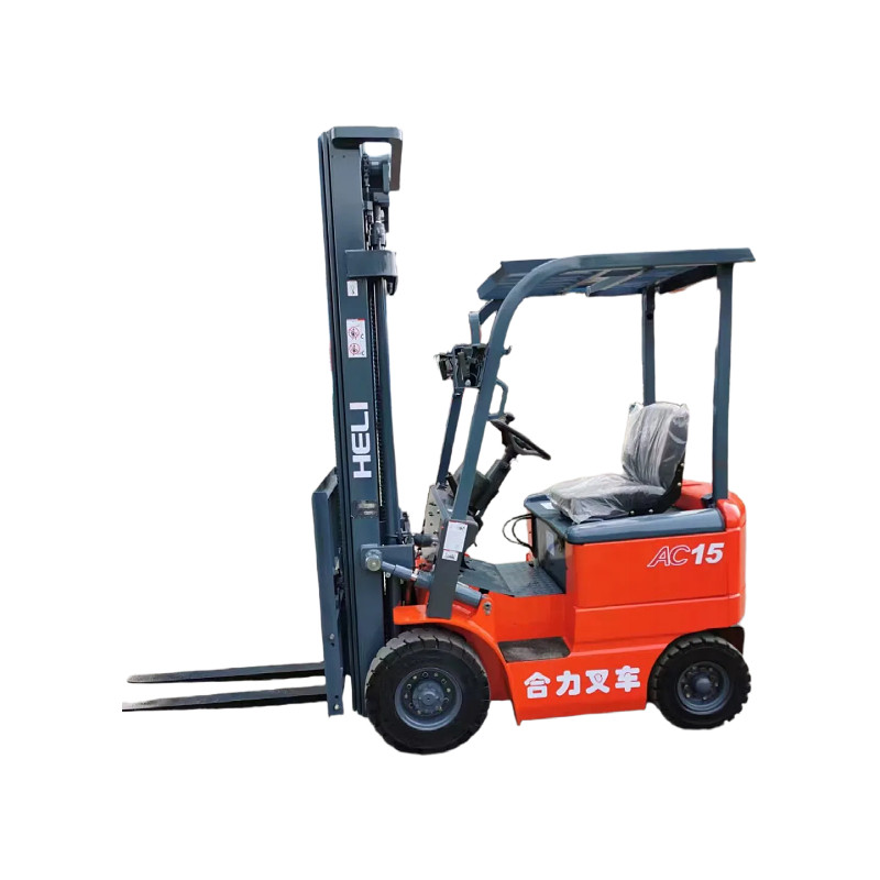合力电动叉车二手叉车1.5吨三节4.5米3吨三吨叉车 加侧移纸卷抱夹