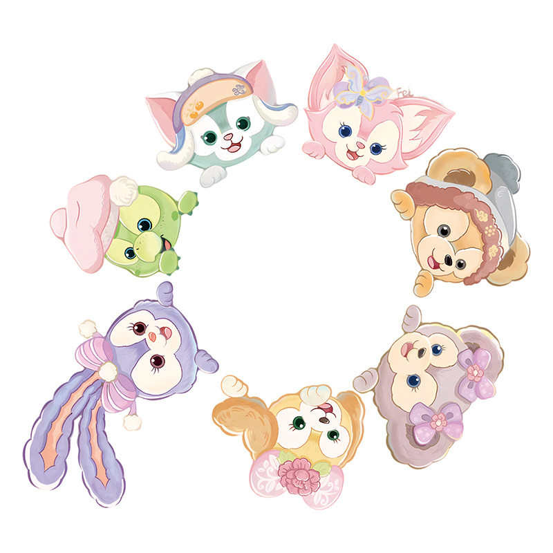 迪士尼邮轮磁吸门贴冰箱贴Disney达菲家族装饰玲娜贝儿儿童房间