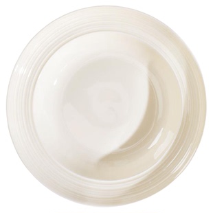 6只装螺纹草帽盘菜盘家用2025新款陶瓷加深盘菜盘沙拉意面深汤盘