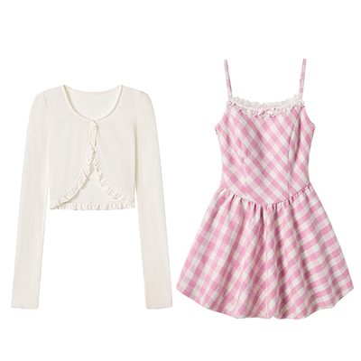 粉白梦境粉色甜美连衣裙