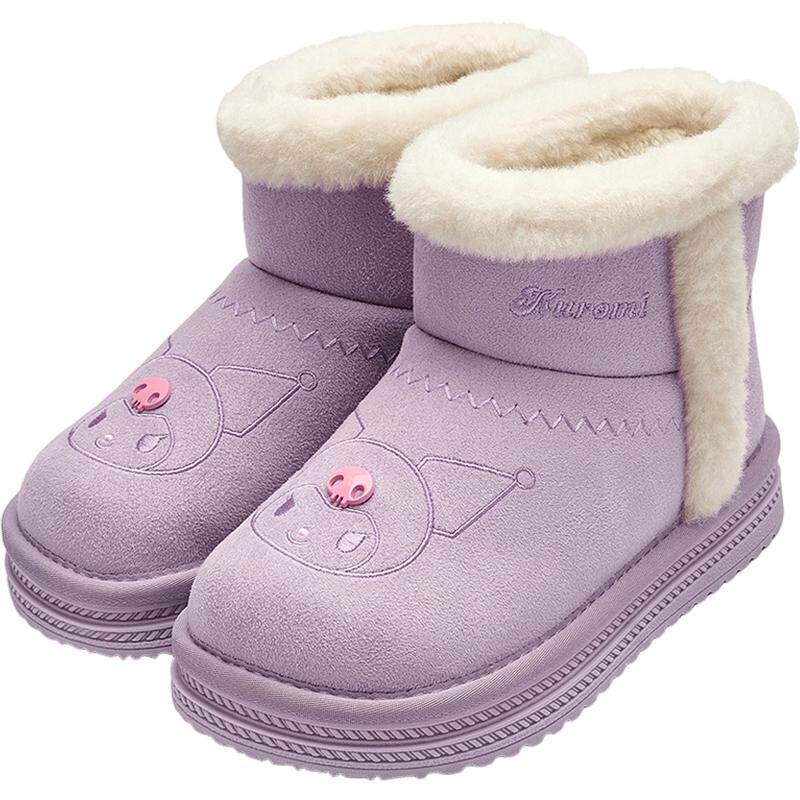 巴拉巴拉女童雪地靴宝宝加绒鞋子