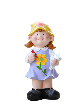 艺家乡玻璃钢提灯男孩女孩幼儿园