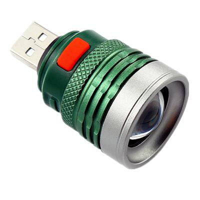 usb强光灯头led手电筒野外