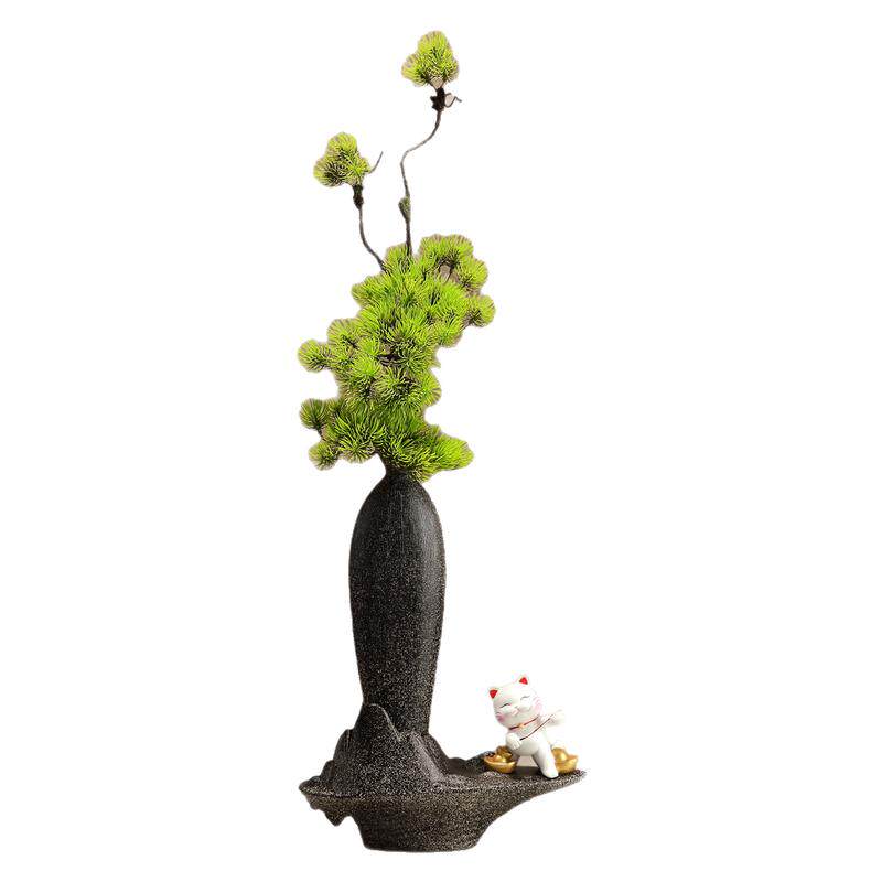 中古意式现代陶瓷竖长高档花瓶