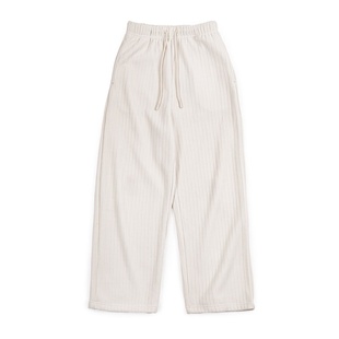 马登雅丹风复古雪尼尔裤秋冬拖地窄版直筒垂感阔腿风休闲长裤子女