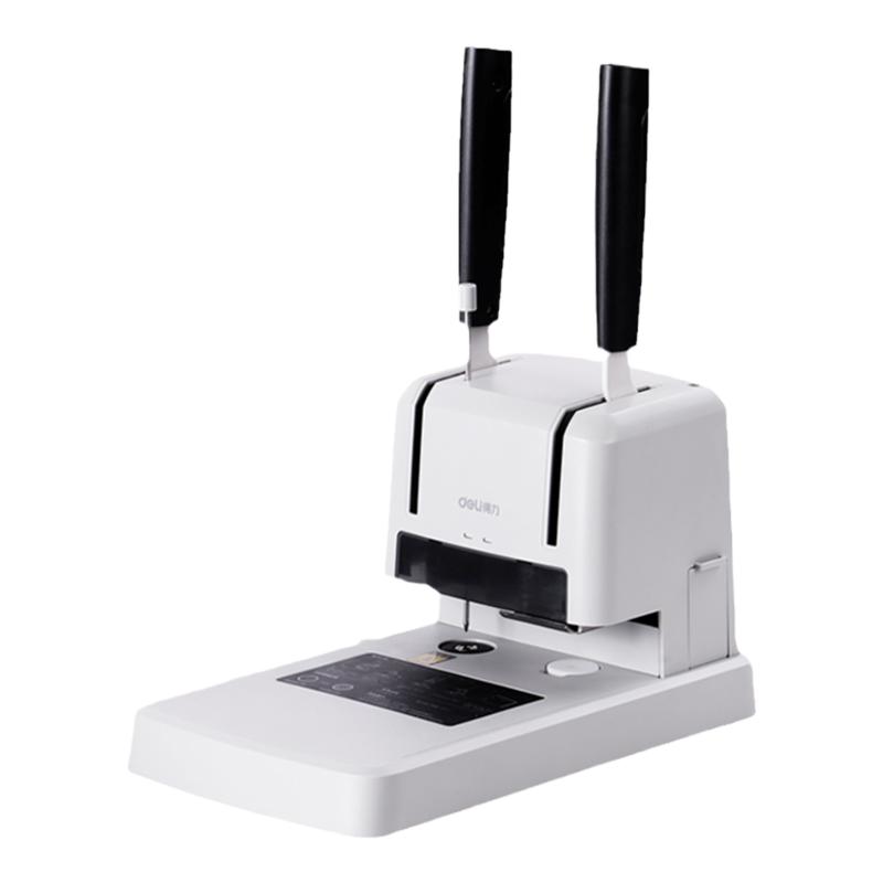 得力33669S财务凭证装订机会计档案办公票据热熔铆管胶装打孔机