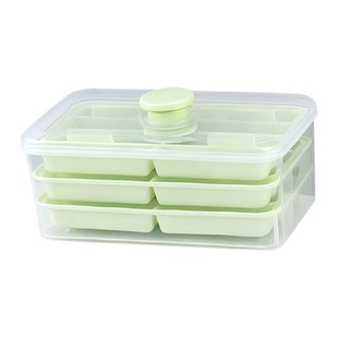长条冰块模具家用食品级冰格制按压冰盒带盖冰箱冷冻自制条状冰棒