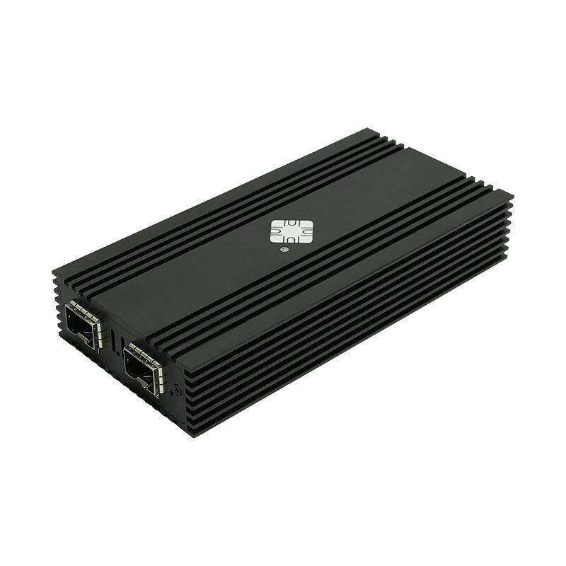 乐扩双光口雷电网卡苹果免驱SFP+