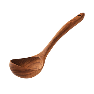 异丽泰国柚木汤勺木勺子家用盛汤大号长柄喝汤勺子粥稀饭厨房锅勺