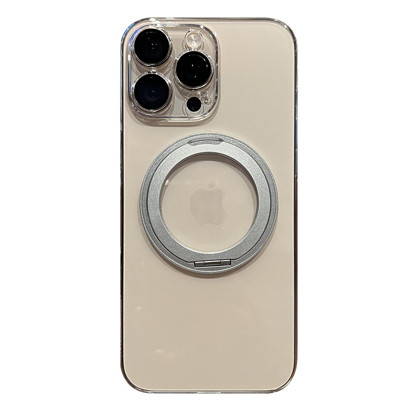 umj适用于iphone18手机壳360°旋转支架16超薄透明17Air高级硬壳苹果15proMax新款磁吸14散热13