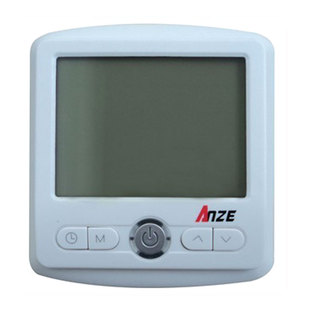 安泽电地暖温控器 温度控制器温控开关 液晶显示屏可周编程电热炕