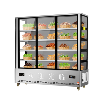 串串展示柜商用不锈钢冷藏冰箱