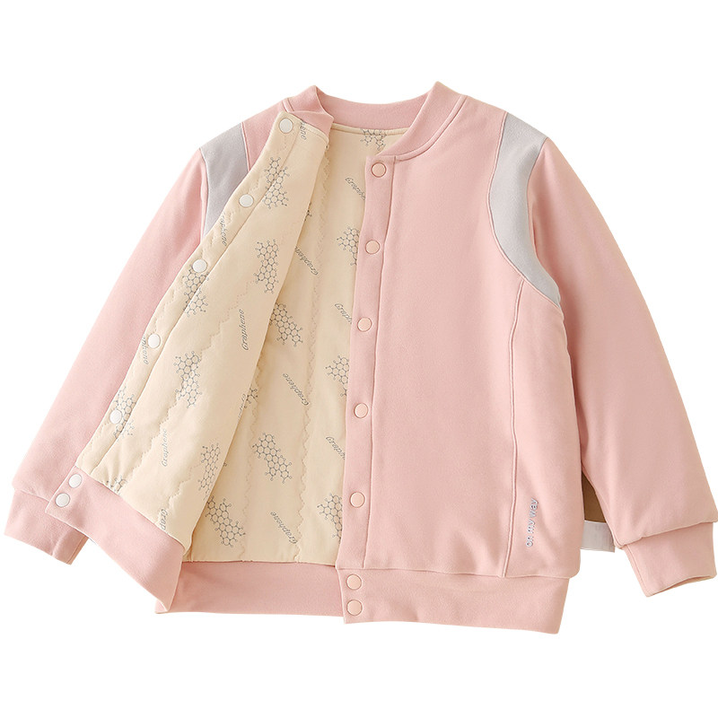 儿童校服神器秋冬夹棉加厚保暖内胆女童棒球服外套小学生蚕丝棉服