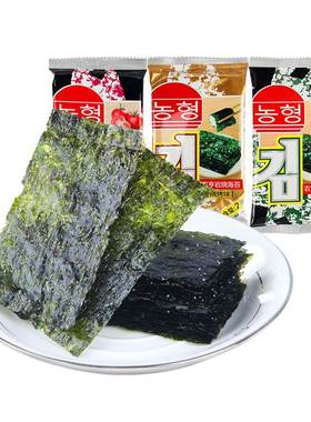 开袋即食夹心脆农亨海苔小零食