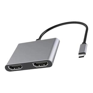 typec转hdmi双屏异显多屏拓扩展坞一分二双hdmi适用macbook笔记本