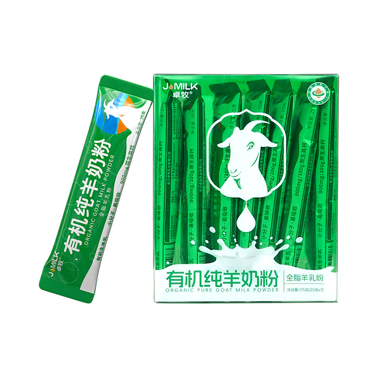 卓牧有機純羊奶粉青年女士中老年成人全家無蔗糖羊奶高鈣營養(yǎng)175g