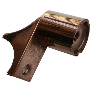 把手配件鸭舌脚玫瑰金38圆管不锈钢有框门玻璃门拉手内碗连接镙丝